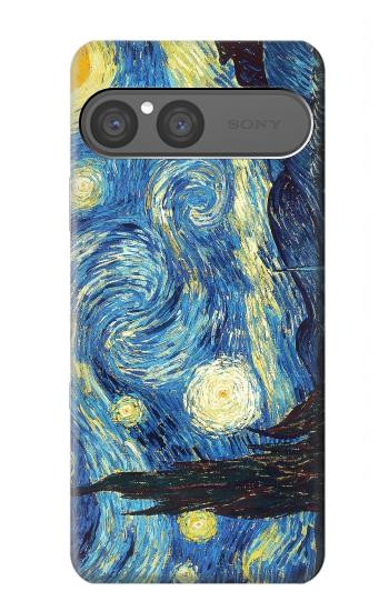 S0213 Van Gogh Starry Nights Hülle Schutzhülle Taschen für Sony Xperia 10 VII