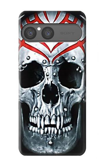 S0223 Vampire Skull Tattoo Hülle Schutzhülle Taschen für Sony Xperia 10 VII, 10 VIII