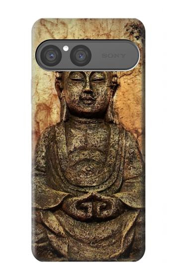 S0344 Buddha Rock Carving Hülle Schutzhülle Taschen für Sony Xperia 10 VII
