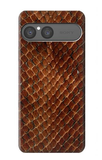 S0555 Snake Skin Hülle Schutzhülle Taschen für Sony Xperia 10 VII