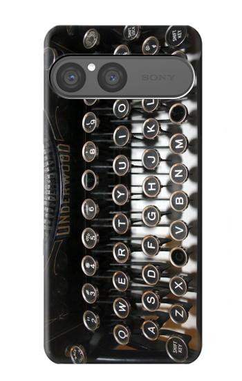 S0620 Typewriter Hülle Schutzhülle Taschen für Sony Xperia 10 VII, 10 VIII