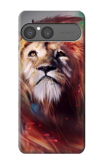 S0691 Leo Paint Hülle Schutzhülle Taschen für Sony Xperia 10 VII
