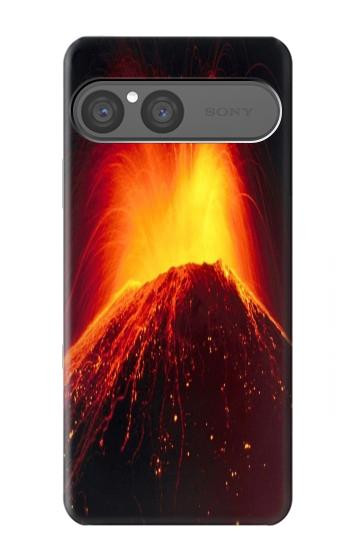 S0745 Volcano Lava Hülle Schutzhülle Taschen für Sony Xperia 10 VII