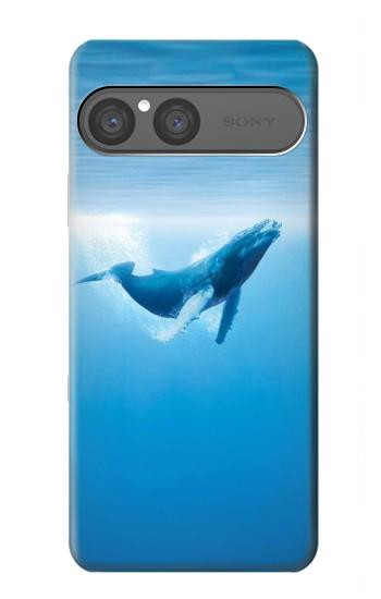 S0843 Blue Whale Hülle Schutzhülle Taschen für Sony Xperia 10 VII