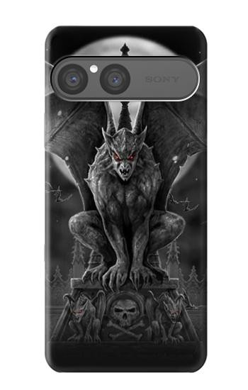 S0850 Gargoyle Devil Demon Hülle Schutzhülle Taschen für Sony Xperia 10 VII, 10 VIII