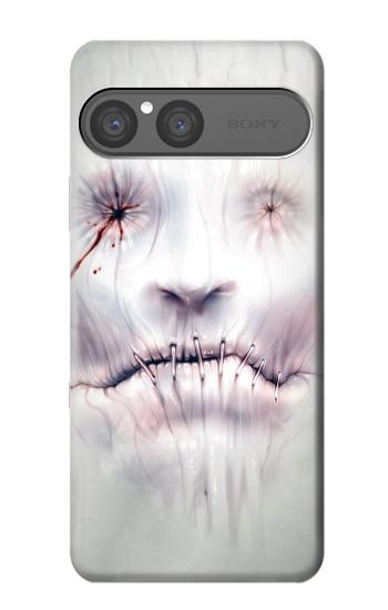 S0884 Horror Face Hülle Schutzhülle Taschen für Sony Xperia 10 VII