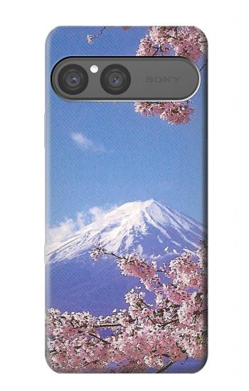 S1060 Mount Fuji Sakura Cherry Blossom Hülle Schutzhülle Taschen für Sony Xperia 10 VII