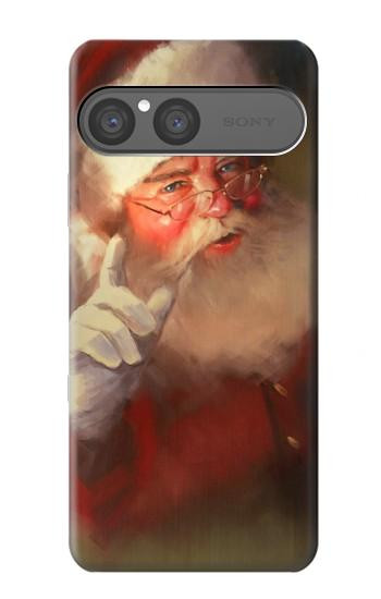 S1144 Xmas Santa Claus Hülle Schutzhülle Taschen für Sony Xperia 10 VII