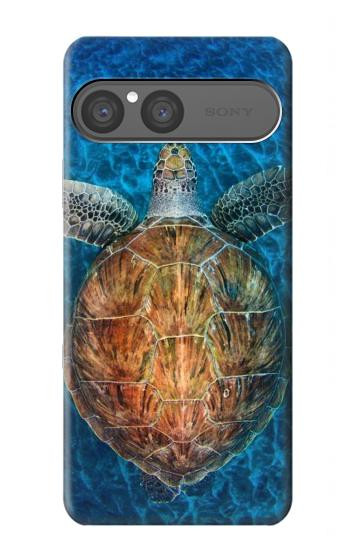 S1249 Blue Sea Turtle Hülle Schutzhülle Taschen für Sony Xperia 10 VII