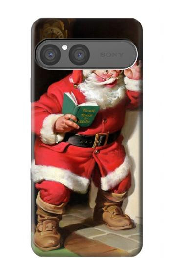 S1417 Santa Claus Merry Xmas Hülle Schutzhülle Taschen für Sony Xperia 10 VII
