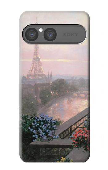 S1443 Terrace in Paris Eifel Hülle Schutzhülle Taschen für Sony Xperia 10 VII