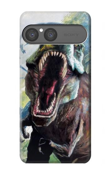 S1453 Trex Tyrannosaurus Rex Dinosaur Hülle Schutzhülle Taschen für Sony Xperia 10 VII