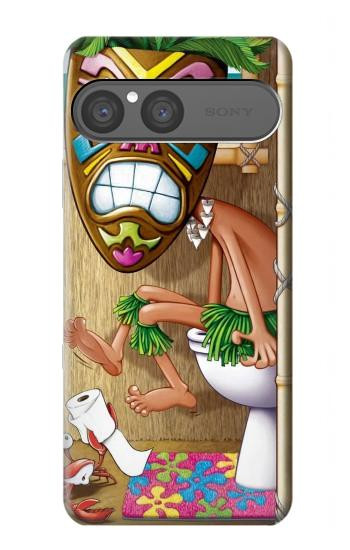 S1702 Tiki Man Toilet Hülle Schutzhülle Taschen für Sony Xperia 10 VII