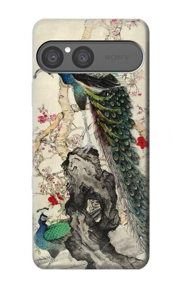 S2086 Peacock Painting Hülle Schutzhülle Taschen für Sony Xperia 10 VII