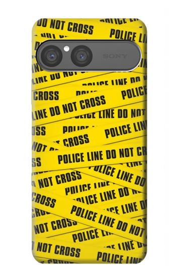 S2088 Police Line Do Not Cross Hülle Schutzhülle Taschen für Sony Xperia 10 VII