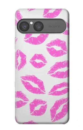 S2214 Pink Lips Kisses Hülle Schutzhülle Taschen für Sony Xperia 10 VII
