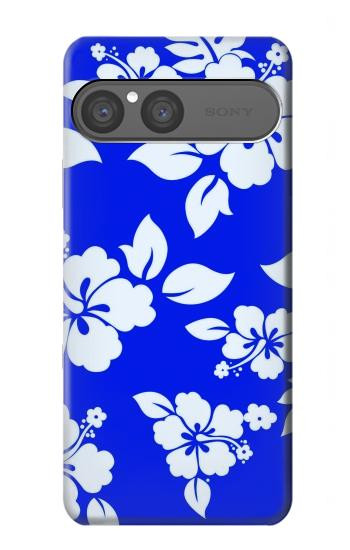 S2244 Hawaiian Hibiscus Blue Pattern Hülle Schutzhülle Taschen für Sony Xperia 10 VII