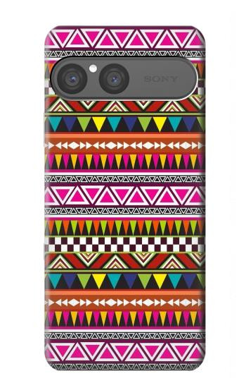 S2292 Aztec Tribal Pattern Hülle Schutzhülle Taschen für Sony Xperia 10 VII