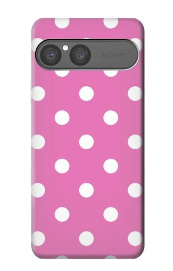 S2358 Pink Polka Dots Hülle Schutzhülle Taschen für Sony Xperia 10 VII