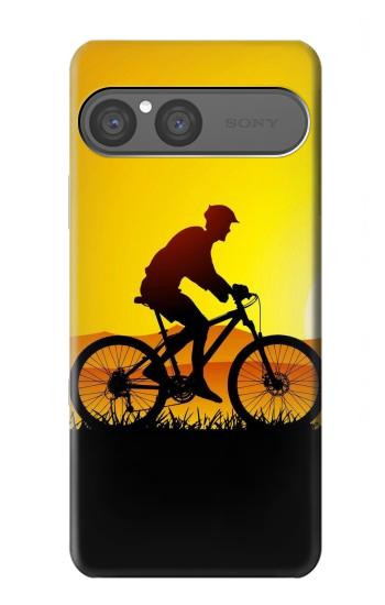 S2385 Bicycle Bike Sunset Hülle Schutzhülle Taschen für Sony Xperia 10 VII
