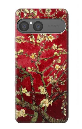 S2414 Red Blossoming Almond Tree Van Gogh Hülle Schutzhülle Taschen für Sony Xperia 10 VII