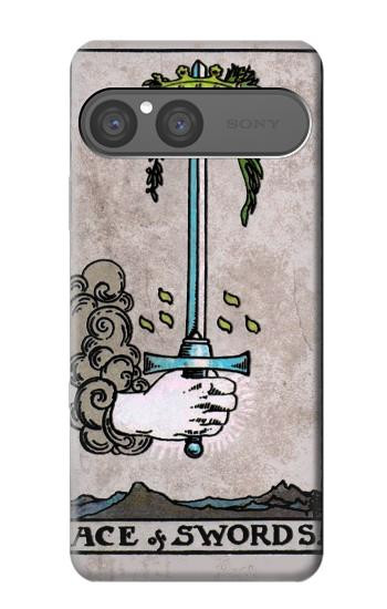 S2482 Tarot Card Ace of Swords Hülle Schutzhülle Taschen für Sony Xperia 10 VII