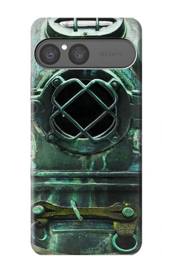 S2632 Antique Vintage Deep Sea Diver Helmet Hülle Schutzhülle Taschen für Sony Xperia 10 VII