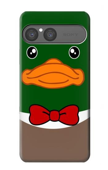 S2762 Green Head Mallard Duck Tuxedo Cartoon Hülle Schutzhülle Taschen für Sony Xperia 10 VII
