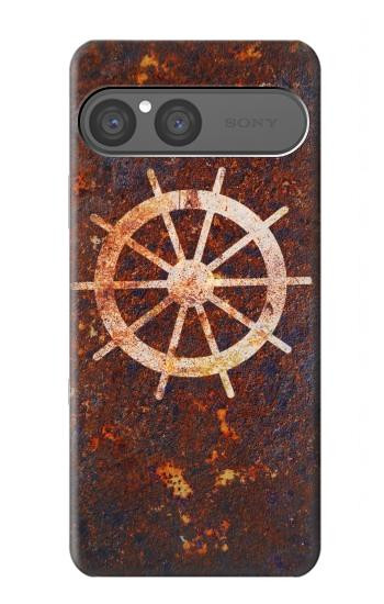S2766 Ship Wheel Rusty Texture Hülle Schutzhülle Taschen für Sony Xperia 10 VII