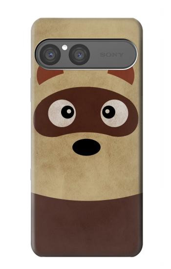 S2825 Cute Cartoon Raccoon Hülle Schutzhülle Taschen für Sony Xperia 10 VII