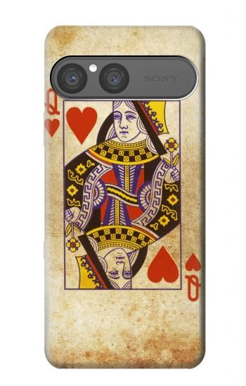 S2833 Poker Card Queen Hearts Hülle Schutzhülle Taschen für Sony Xperia 10 VII, 10 VIII
