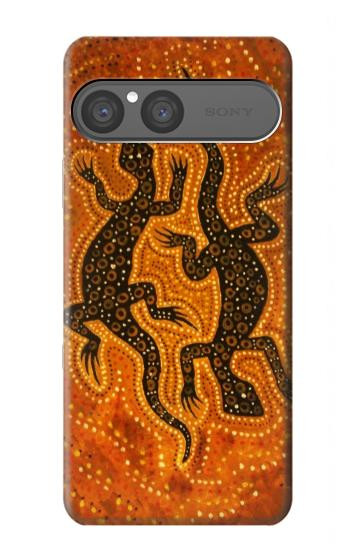 S2901 Lizard Aboriginal Art Hülle Schutzhülle Taschen für Sony Xperia 10 VII
