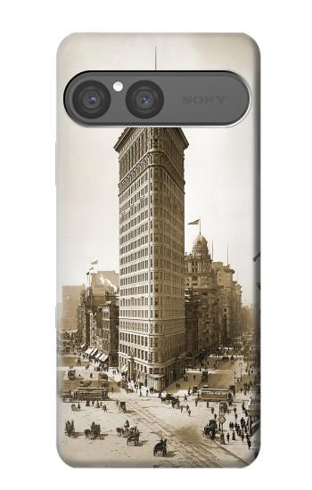 S3046 Old New York Flatiron Building Hülle Schutzhülle Taschen für Sony Xperia 10 VII, 10 VIII