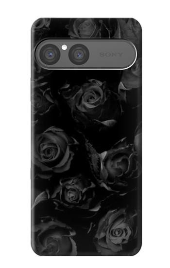 S3153 Black Roses Hülle Schutzhülle Taschen für Sony Xperia 10 VII, 10 VIII