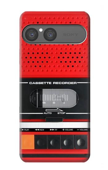 S3204 Red Cassette Recorder Graphic Hülle Schutzhülle Taschen für Sony Xperia 10 VII