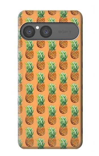 S3258 Pineapple Pattern Hülle Schutzhülle Taschen für Sony Xperia 10 VII, 10 VIII