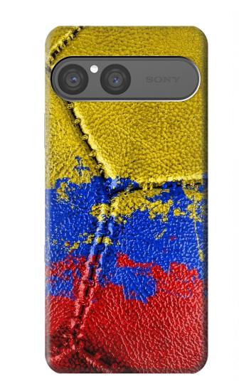 S3306 Colombia Flag Vintage Football Graphic Hülle Schutzhülle Taschen für Sony Xperia 10 VII