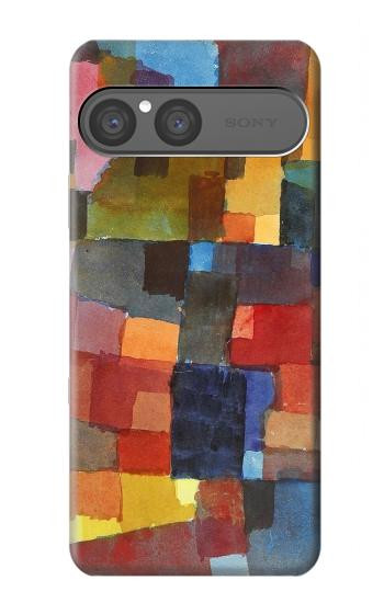 S3341 Paul Klee Raumarchitekturen Hülle Schutzhülle Taschen für Sony Xperia 10 VII