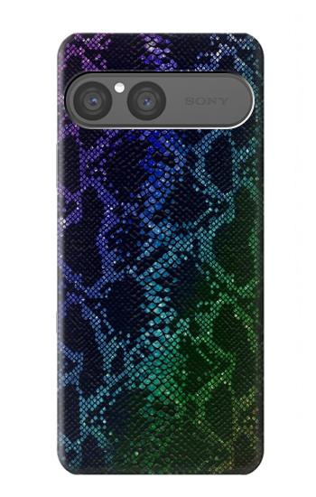 S3366 Rainbow Python Skin Graphic Print Hülle Schutzhülle Taschen für Sony Xperia 10 VII