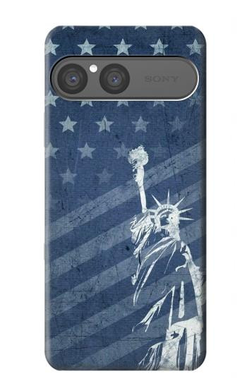 S3450 US Flag Liberty Statue Hülle Schutzhülle Taschen für Sony Xperia 10 VII
