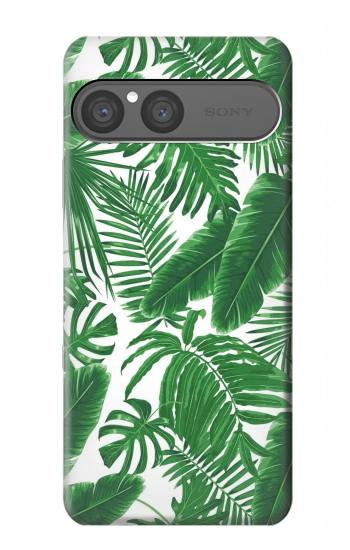 S3457 Paper Palm Monstera Hülle Schutzhülle Taschen für Sony Xperia 10 VII, 10 VIII