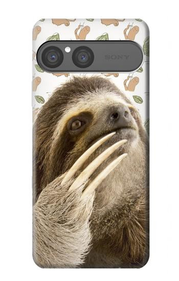 S3559 Sloth Pattern Hülle Schutzhülle Taschen für Sony Xperia 10 VII