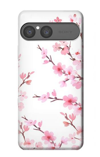 S3707 Pink Cherry Blossom Spring Flower Hülle Schutzhülle Taschen für Sony Xperia 10 VII
