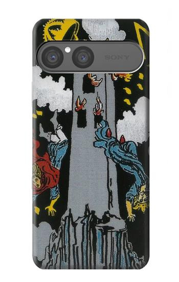 S3745 Tarot Card The Tower Hülle Schutzhülle Taschen für Sony Xperia 10 VII