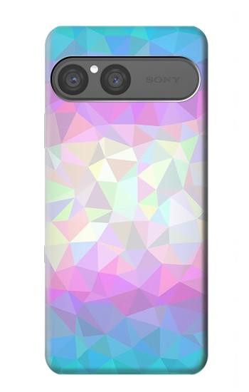 S3747 Trans Flag Polygon Hülle Schutzhülle Taschen für Sony Xperia 10 VII