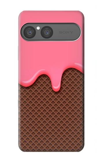 S3754 Strawberry Ice Cream Cone Hülle Schutzhülle Taschen für Sony Xperia 10 VII, 10 VIII