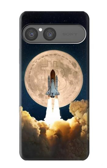 S3859 Bitcoin to the Moon Hülle Schutzhülle Taschen für Sony Xperia 10 VII