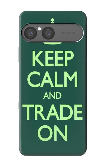 S3862 Keep Calm and Trade On Hülle Schutzhülle Taschen für Sony Xperia 10 VII