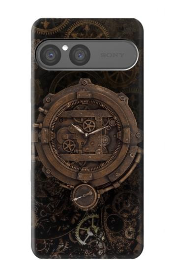 S3902 Steampunk Clock Gear Hülle Schutzhülle Taschen für Sony Xperia 10 VII, 10 VIII