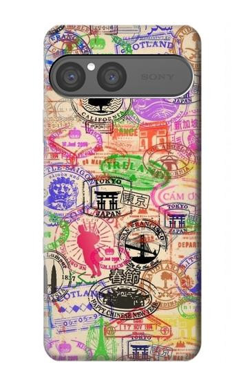 S3904 Travel Stamps Hülle Schutzhülle Taschen für Sony Xperia 10 VII, 10 VIII